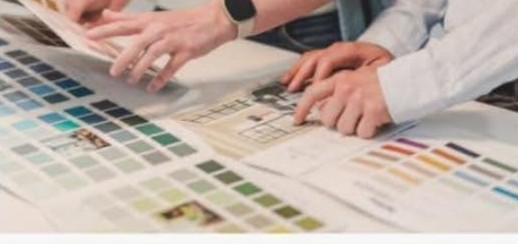 Color consultation with paint swatches